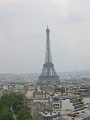 45 view of Paris from atop Arc de Triomphe